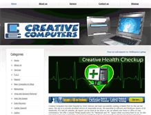 Tablet Screenshot of creative-computers.com.au